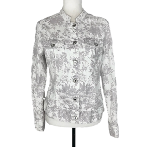 Denver Hayes floral denim jacket